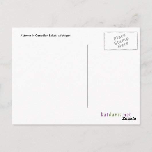 Autumn Staircase Briefkaart (Achterkant)