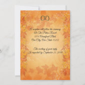 Autumn Starlight elegant uitnodiging (Achterkant)