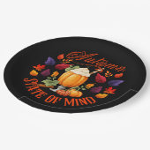 Autumn State of Mind Black Papieren Bordje (Gekanteld)