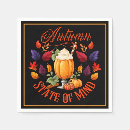 Autumn State of Mind Black Servet (Voorkant)