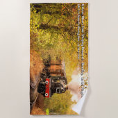 Autumn Steam Train, Bewdley, UK - voeg de Tekst va Strandlaken (Voorkant)