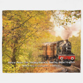Autumn Steam Train, Bewdley, Verenigd Koninkrijk - Fleece Deken (Voorkant (Horizontaal))
