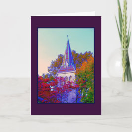 "Autumn Steeple" Blank Wenskaart Kaart