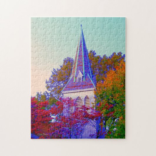 "Autumn Steeple" Jigzaag Puzzle Legpuzzel (Verticaal)