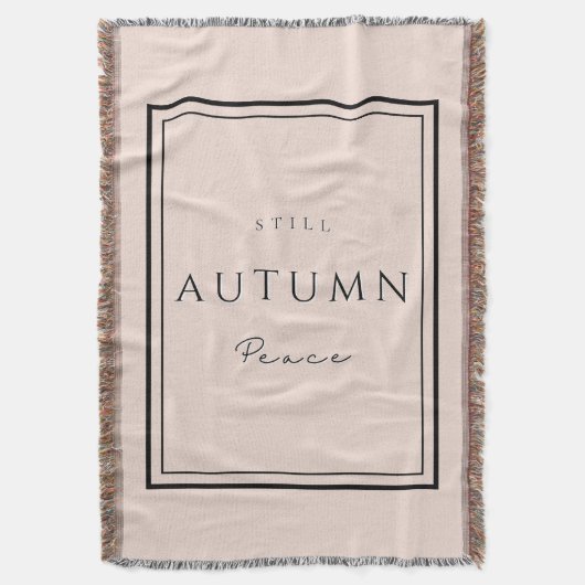 Autumn Still Peace III-deken – Gezellige Herfst Ho Deken (Voorkant Verticaal)