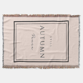 Autumn Still Peace III-deken – Gezellige Herfst Ho Deken