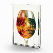 Autumn story in a glass of wine   fotoblokken (Rechts)