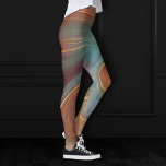 Autumn Strata | Terra Cotta Blauwgroen en Gold Aga Leggings<br><div class="desc">Verfijnde faux metallic gouden folie strata in mystische agate steen met prachtige ebben en stromende vloeistofinkt voor een organische marmertextuur. De conceptuele moderne abstracte esthetiek biedt een zachte luxe die een perfecte pop van kleur en persoonlijke stijl toevoegt. Ook overdraagbaar op school-/kantoorbenodigdheden of decor voor een eenvoudig apparaat in de...</div>