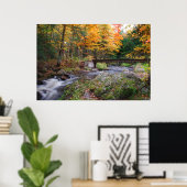 Autumn Stream Poster (Thuiskantoor)