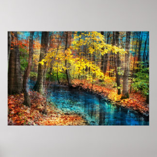 Autumn stream, poster