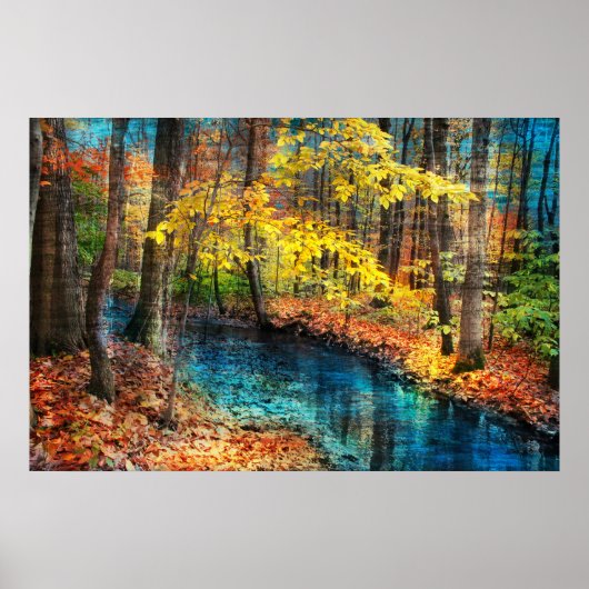 Autumn stream, poster (Voorkant)