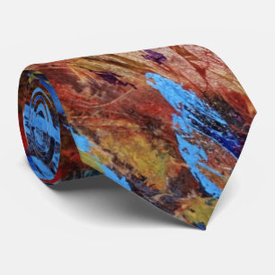 "Autumn Streams" Abstract Design Stropdas