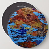 "'Autumn Streams' Abstracte Art Button (Voorkant /achterkant)