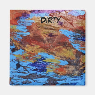 "Autumn Streams" Abstracte wasmachine Magnet