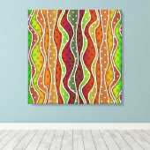 AUTUMN STRIPES STRETCHED CANVAS PRINT (Insitu (Houten vloer))