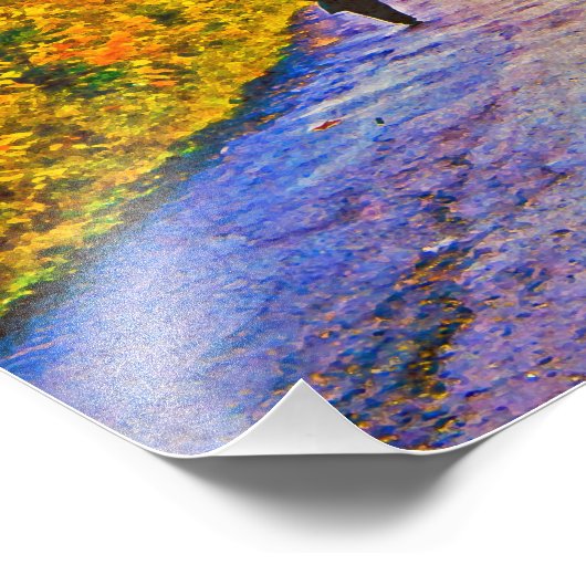 Autumn Stroll Foto Afdruk (Hoek)