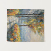 Autumn Stroll Impressionist Pathway Scene Wandkleed (Voorkant (horizontaal))