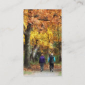 Autumn Stroll Visitekaartje (Achterkant)