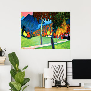 Autumn Study in Oberau door Kandinsky Poster