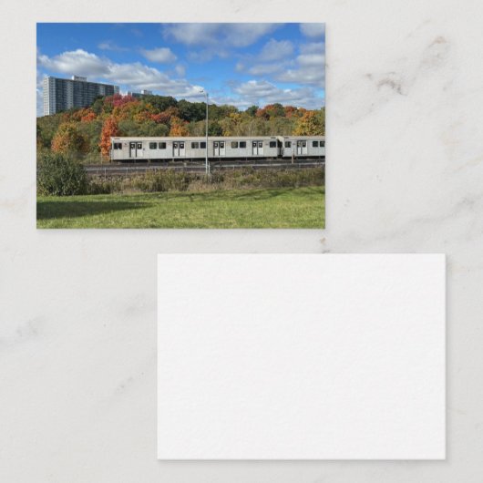 Autumn Subway Note Kaart Notitiekaartje (Voorkant / Achterkant)