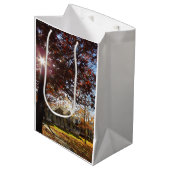 Autumn Sun en Cottages - Martha's Vineyard Medium Cadeauzakje (Voorkant Gekanteld)