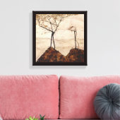 Autumn Sun en Trees van Egon Schiele, kunst Canvas Afdruk (Insitu (Woonkamer))