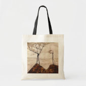 Autumn Sun en Trees van Egon Schiele,  kunst Tote Bag (Voorkant)