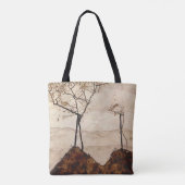 Autumn Sun en Trees van Egon Schiele,  kunst Tote Bag (Achterkant)