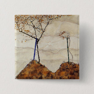 Autumn Sun Vierkante Button 5,1 Cm