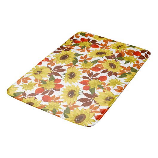 Autumn Sunflower Badmat (Gekanteld)