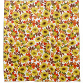 Autumn Sunflower Douchegordijn (Voorkant)