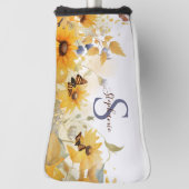 Autumn Sunflower Monogram Golfheadcover (Draai 90)