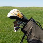 Autumn Sunflower Monogram Golfheadcover (Insitu)