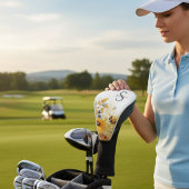 Autumn Sunflower Monogram Golfheadcover