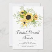 Autumn Sunflower Vrijgezellenfeest Brunch Kaart (Voorkant)