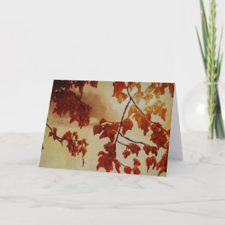 Autumn Sunrise Wenskaart Artiest Alison Galvan Kaart
