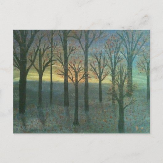 Autumn Sunset Briefkaart (Voorkant)