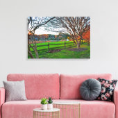Autumn Sunset by Shirley Taylor Canvas Afdruk (Insitu (Woonkamer))