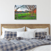 Autumn Sunset by Shirley Taylor Canvas Afdruk (Insitu (Slaapkamer))