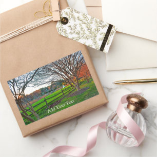 Autumn Sunset by Shirley Taylor Rechthoekige Sticker