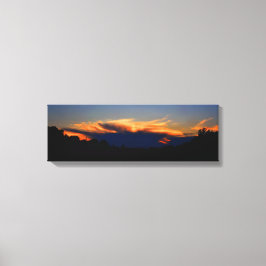 Autumn Sunset Canvas Afdruk