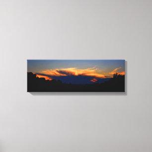 Autumn Sunset Canvas Afdruk