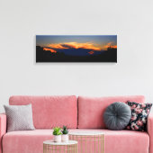 Autumn Sunset Canvas Afdruk (Insitu (Woonkamer))