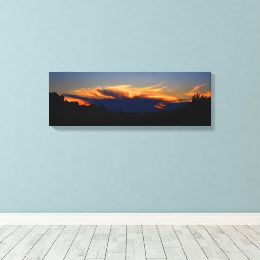 Autumn Sunset Canvas Afdruk (Insitu (Houten vloer))