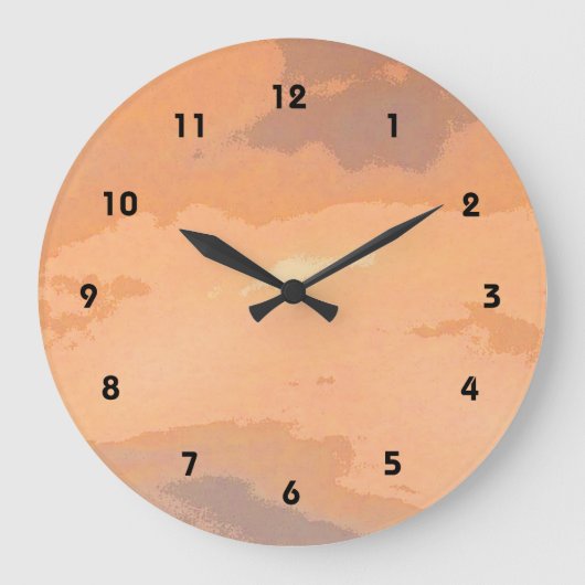 Autumn Sunset Grote Klok (Voorkant)