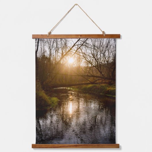 Autumn Sunset Hangend Wandkleed (Voorkant)