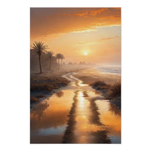 Autumn Sunset in Nature Perfect Poster (Voorkant)