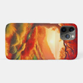 Autumn Sunset Landschap Schilderkunst Case-Mate iPhone Case (Achterkant (horizontaal))