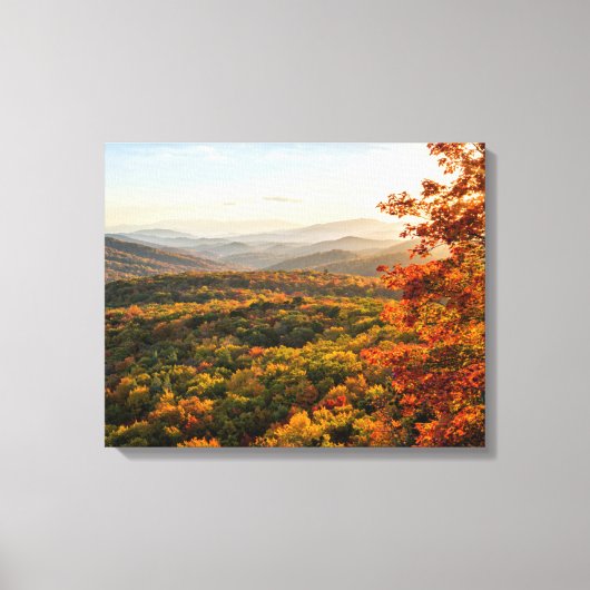 Autumn Sunset | North Carolina Canvas Afdruk (Voorkant)
