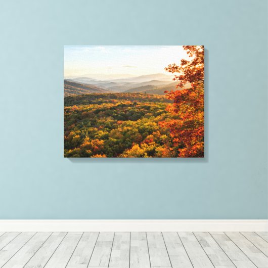 Autumn Sunset | North Carolina Canvas Afdruk (Insitu (Houten vloer))